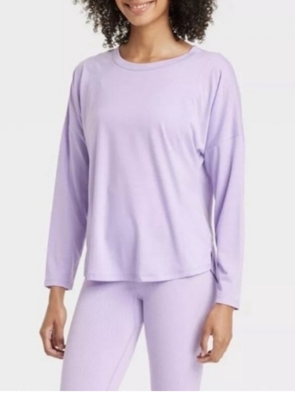 All In Motion Women’s CYA Long Sleeve Back Cut-Out Athletic Top in purple XS,NWT